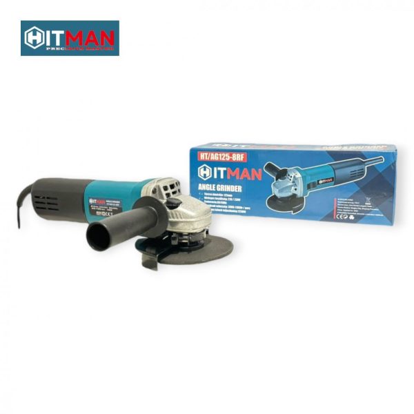 Hitman HT-AG125-8RF Sarokcsiszoló, 1250W, 125mm Tárcsa, Fordulatszám-szabályozó - Image 5