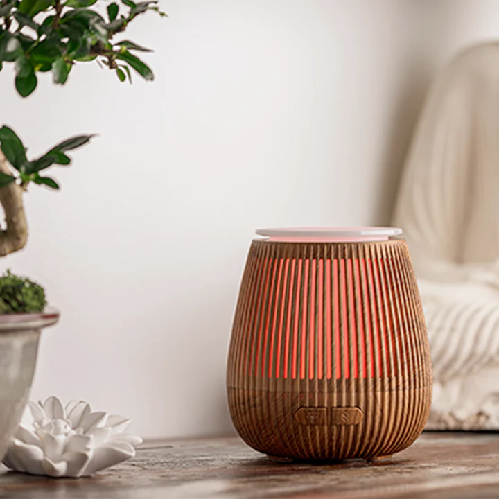 Fa hatású rácsos aromaterápiás diffúzor, párásító