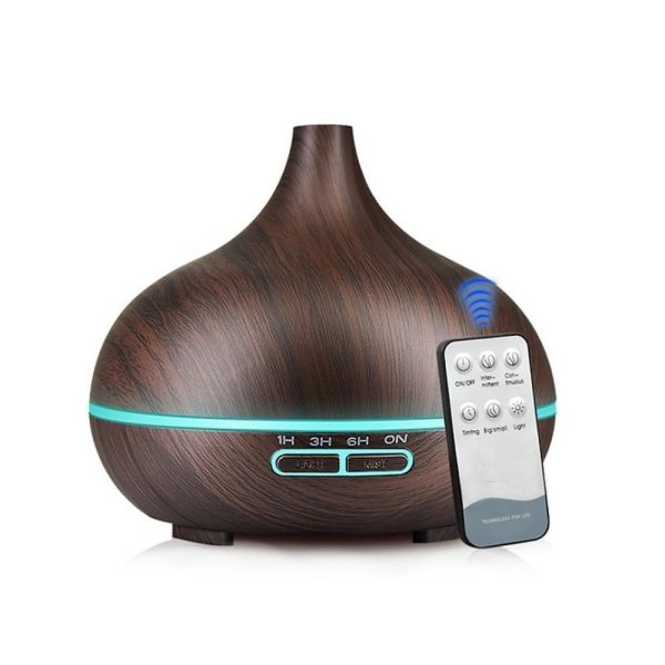 Fa Hatásu Aroma Diffúzor, Párásító,Led fénnyel 400ml - Image 2
