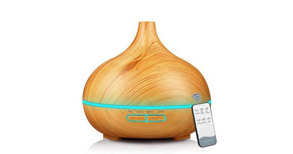 Fa Hatásu Aroma Diffúzor, Párásító,Led fénnyel 400ml - Image 3