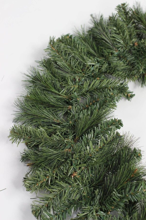 3D Dekorációs karácsonyi műfenyő girland zöld színben 60 cm - Image 3