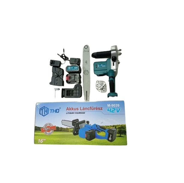 THO M-9039 dupla akummulátoros Láncfűrész 16" (400 mm) 62 V