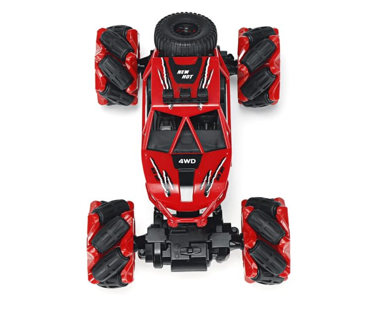 Akkumulátoros távirányítós és gesztusérzékelős játék kaszkadőr autó , piros - Image 6