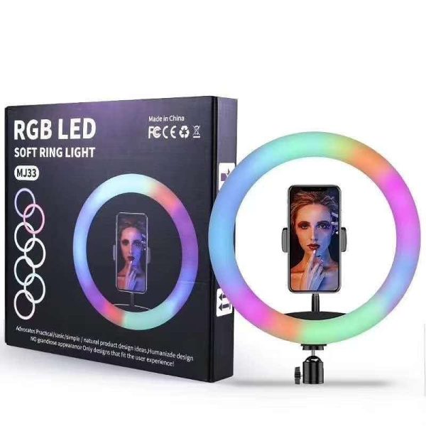 RGB Selfie Lámpa Tik Tok Állvánnyal Színes 33 cm - Image 15