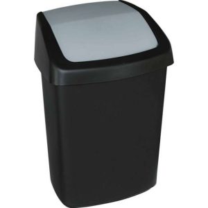 40 literes billenő tetejű kuka, fekete