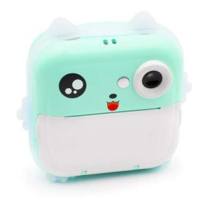 Digitális fényképezőgép gyerekeknek, azonnali hőnyomtatóval, 2 csomag papírral, 32GB, 9x9x4,5 cm