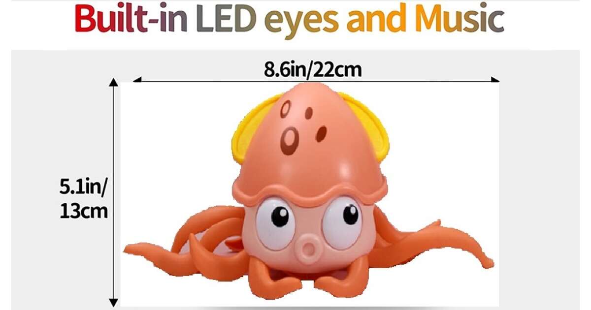Mászó polip játék,babajáték ,zenélő és led lámpákkal - Image 3