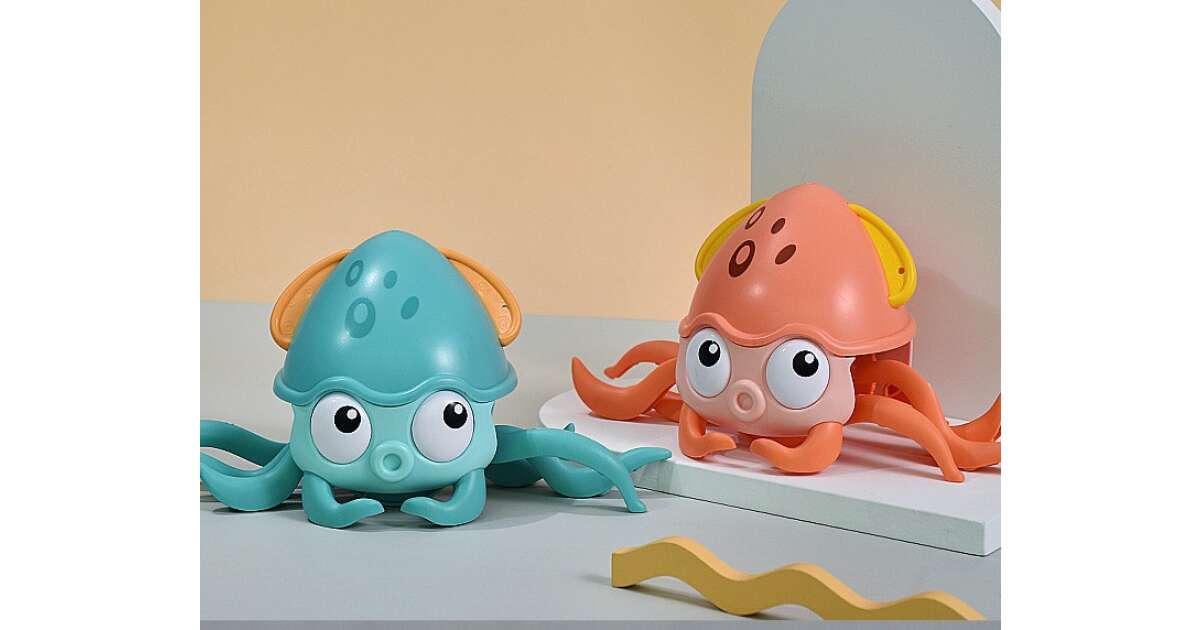 Mászó polip játék,babajáték ,zenélő és led lámpákkal