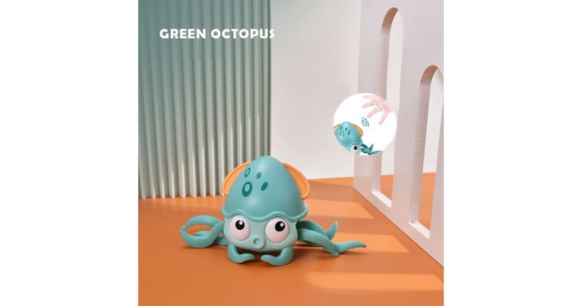 Mászó polip játék,babajáték ,zenélő és led lámpákkal - Image 6