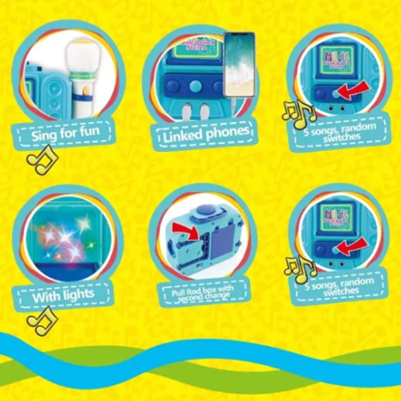 Gyermek karaoke gép mikrofonnal - Image 3