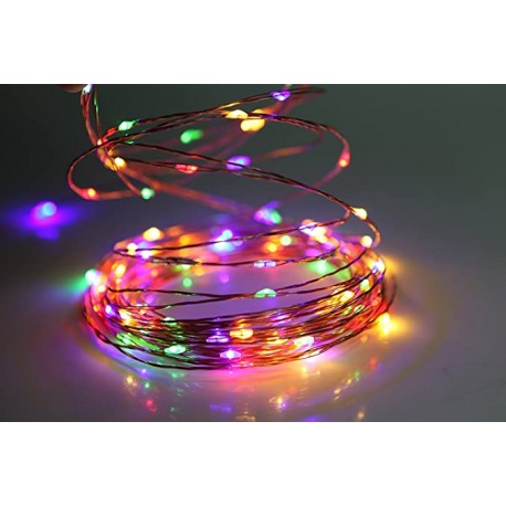 RGB színes, 10 méteres, napelmes led szalag - 100 led, kültéri - Image 3