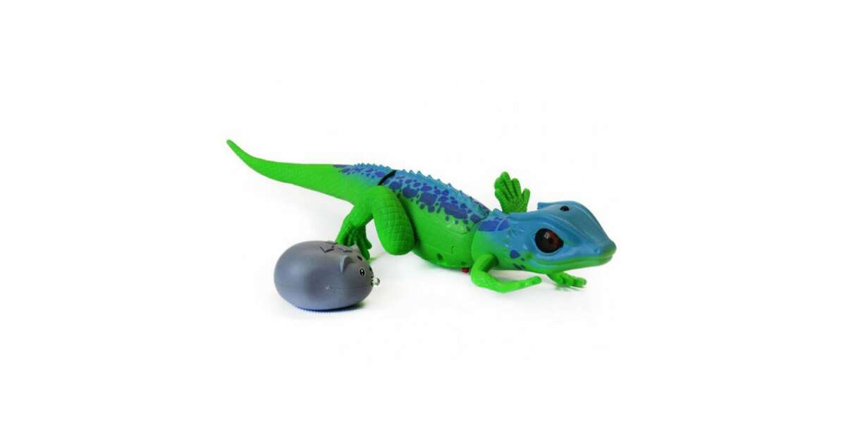 Élethű távirányítós Gyík ,led fényekkel , 35 cm - Image 5