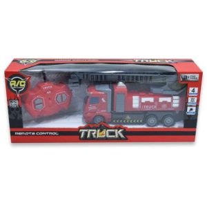 Távírányítós emelődarus tűzoltó autó