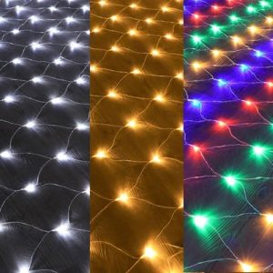 Karácsonyi konnektoros LED fényháló 1.2m x 1.6m, 8 programmal, 9W