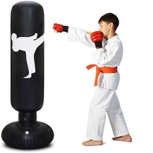 Felfújható boxzsák, 160cm, Fekete