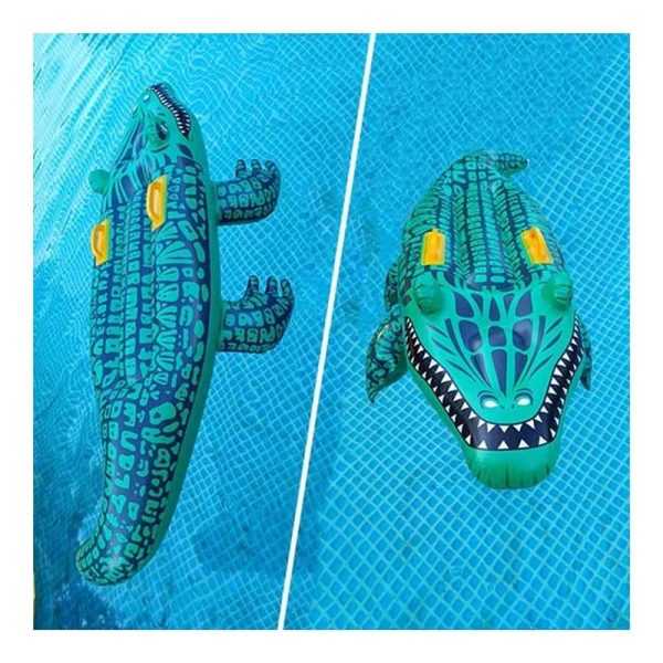 Felfújható krokodil matrac ,kapaszkodóval 150 cm - Image 3
