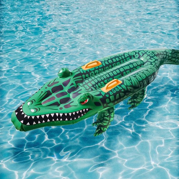 Felfújható krokodil matrac ,kapaszkodóval 150 cm - Image 4