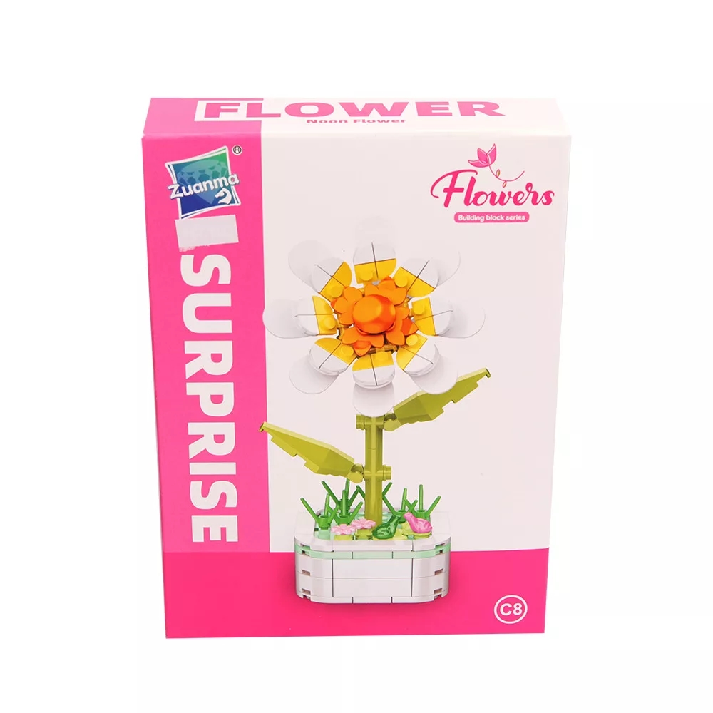 Összeépíthető műanyag 3D virág , többféle változatban - Image 7