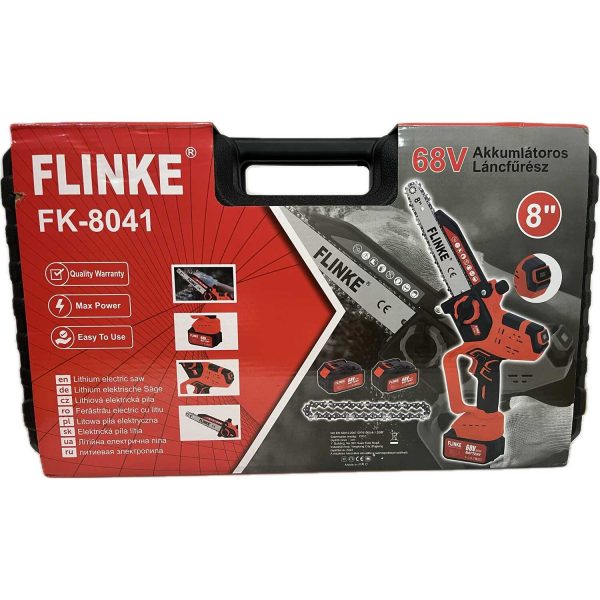 Flinke FK-8041 Elektromos Láncfűrész 2 DB 68V Akkumulátorral, Olajzással és LCD Kijelzővel - Image 4