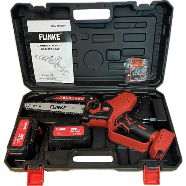Flinke FK-8041 Elektromos Láncfűrész 2 DB 68V Akkumulátorral, Olajzással és LCD Kijelzővel - Image 3