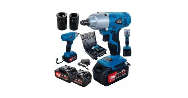 Fors tools 2 akkumulátoros ütvecsavarozó dugókulcsal kofferban 550nm RK-4058 100V