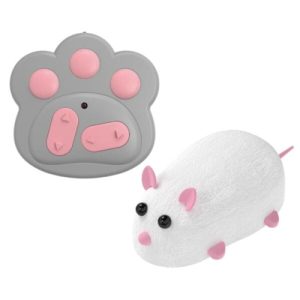 Távirányítós kisegér ,szórakoztató játék cicáknak -fehér