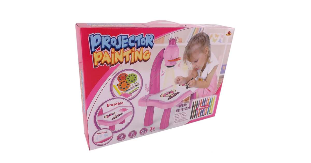 Hercegnős ,projektoros rajzasztal ,színesekkel és sablonokkal ,hangeffektel - Image 2