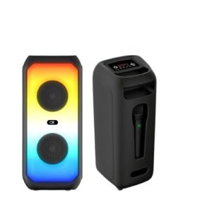 Akkumulátoros hordozható hangszóró mikrofonnal ,led fényvilágítással 20 W BT2426