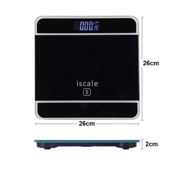 iScale S Elektronikus fürdőszobai mérleg MAX 180kg, fekete - Image 3