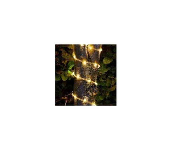 Napelemes 100 Led dekorációs fényfűzér – 10 méter - Image 2