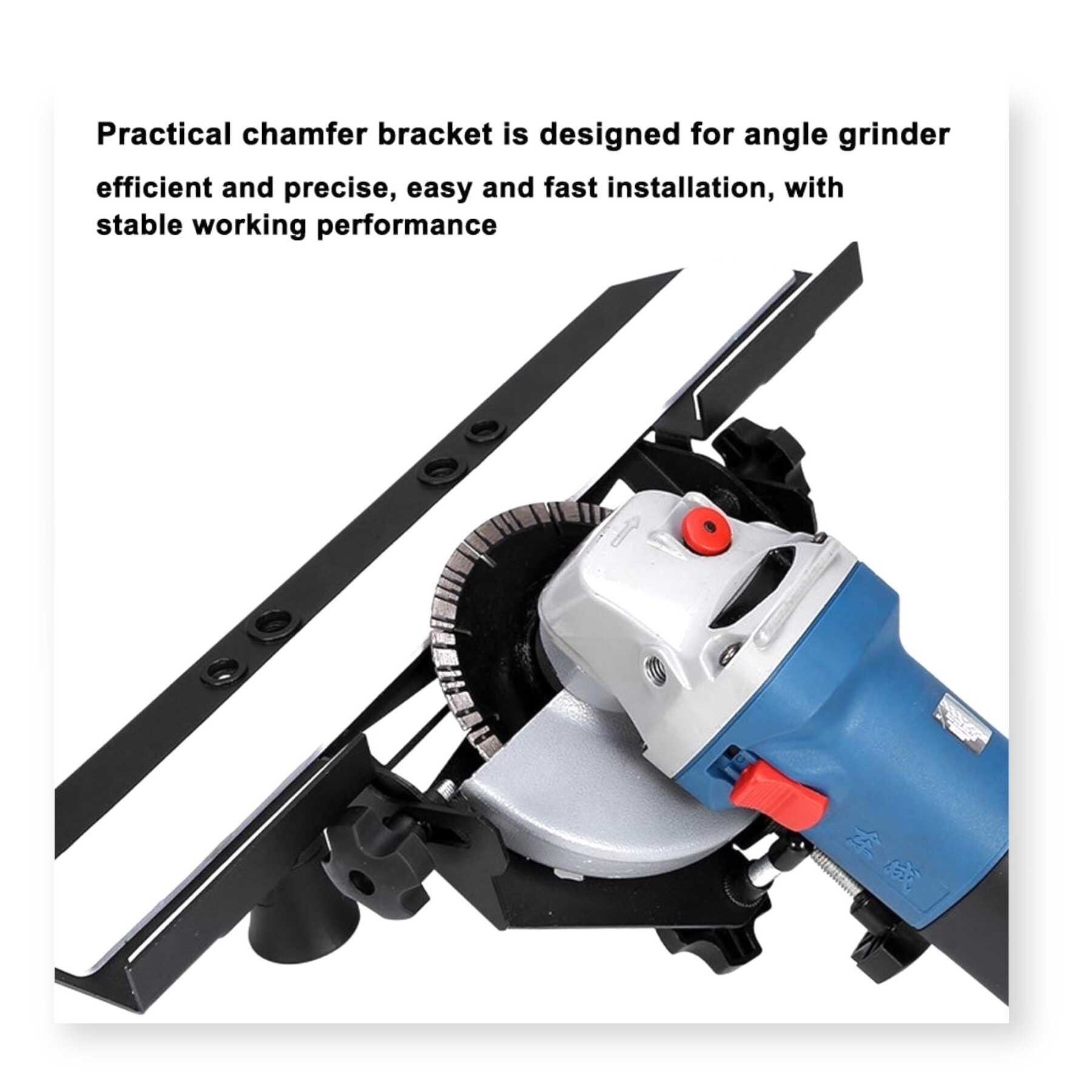 Hitman HT-EXL-2405 Flexre szerelhető csempe gérvágó adapter, 45° vágás, 125mm, mechanikus csúszka - Image 3