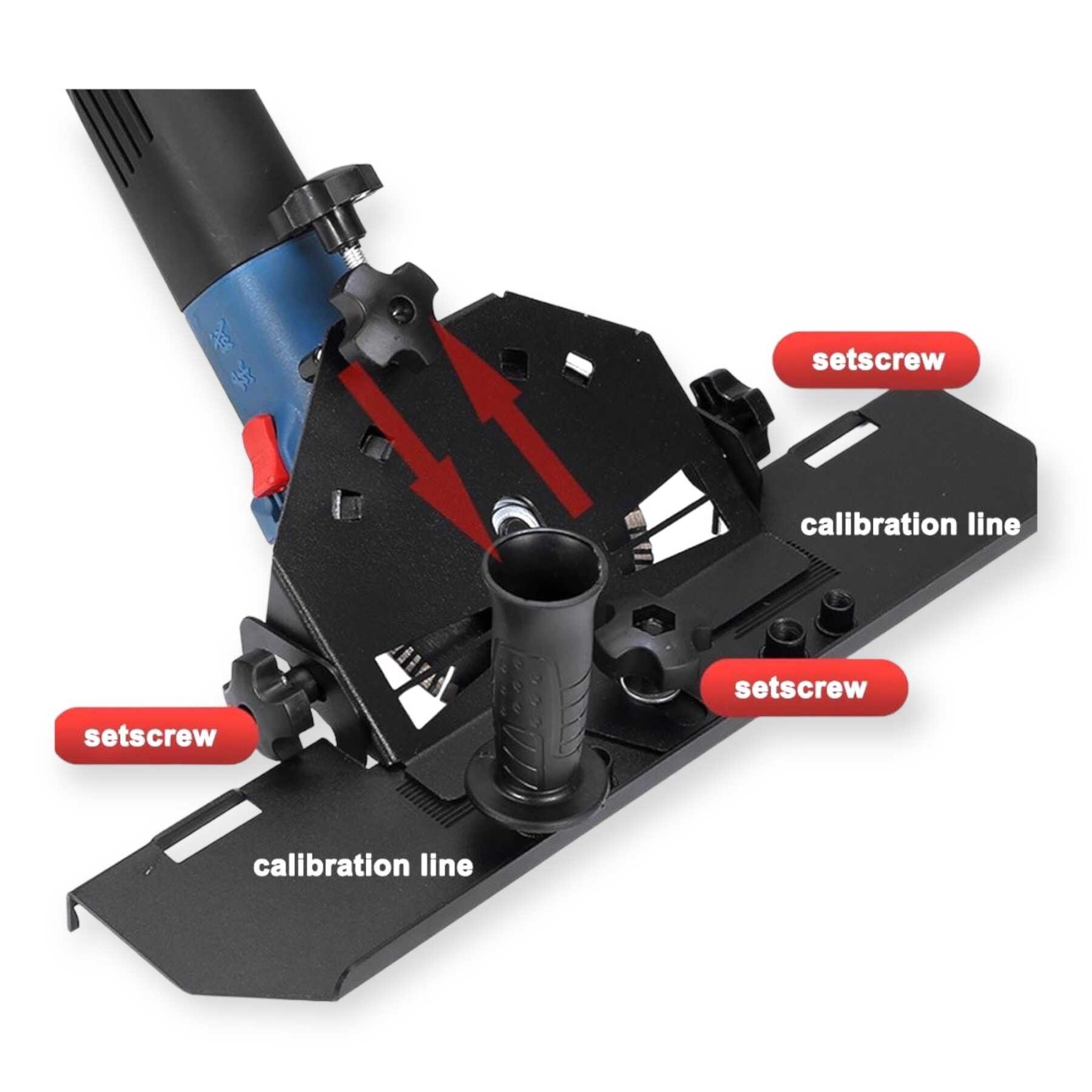 Hitman HT-EXL-2405 Flexre szerelhető csempe gérvágó adapter, 45° vágás, 125mm, mechanikus csúszka - Image 6