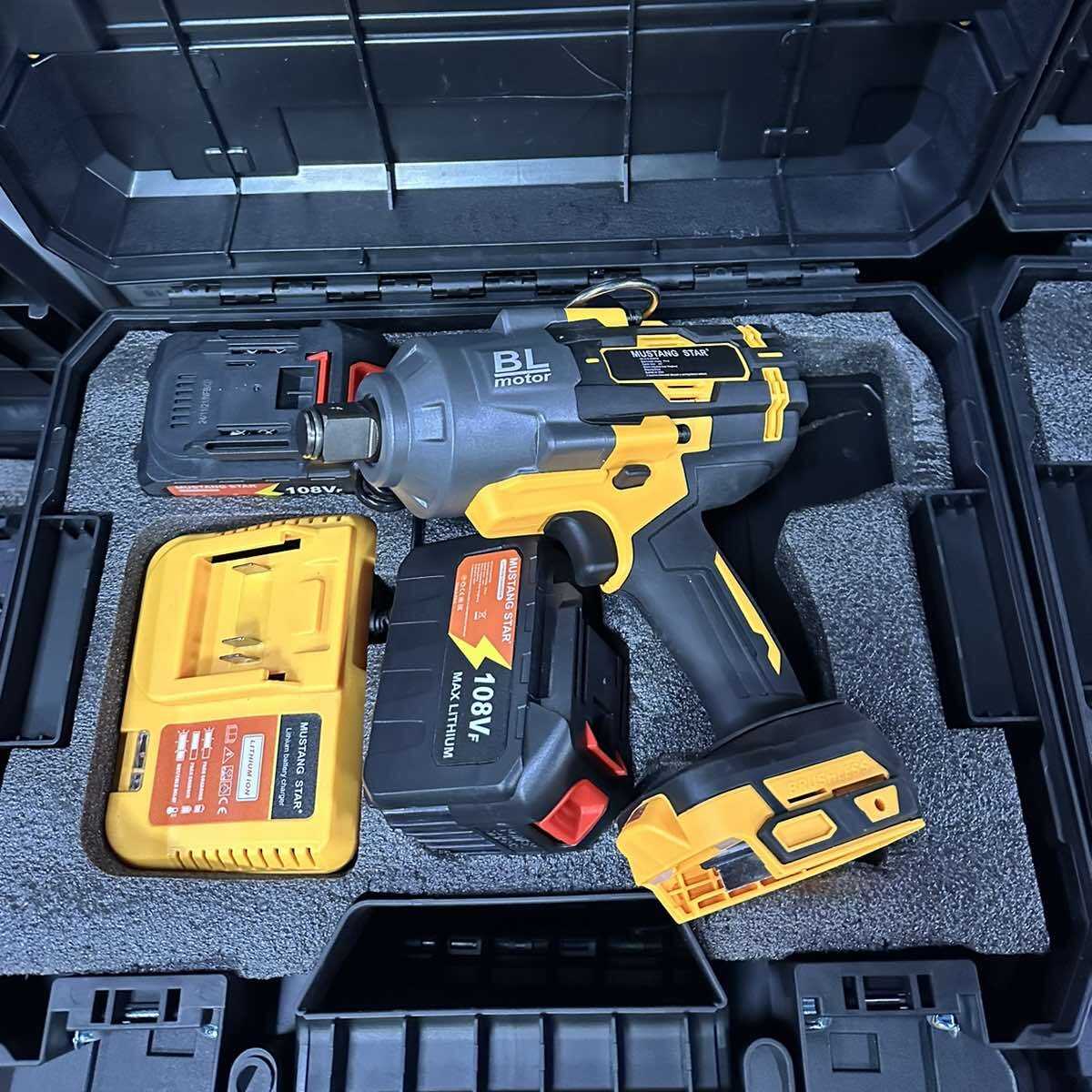 Mustang Star MS-05 Szénkefementes Ütvecsavarozó 2000Nm 2db akkuval - Image 6