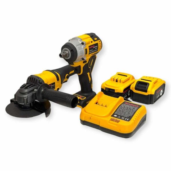 Kraftech KT/BACD-48Vi Szénkefementes Sarokcsiszoló és Ütvecsavarozó szett - Image 4