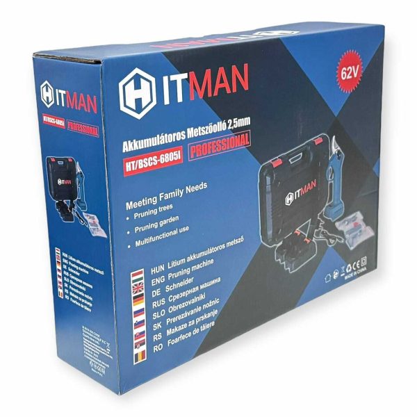 Hitman BSCS-6805i Metszőolló 2db 68V 8Ah akkumulátorral + pót pengével - Image 7