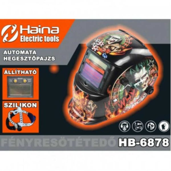 Haina Automata Hegesztőpajzs, szilikon betét, automatikusan fényre sötétedik - Image 7