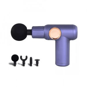 Akkumulátoros Masszázspisztoly 4 Masszázsfejjel Lila JY-511