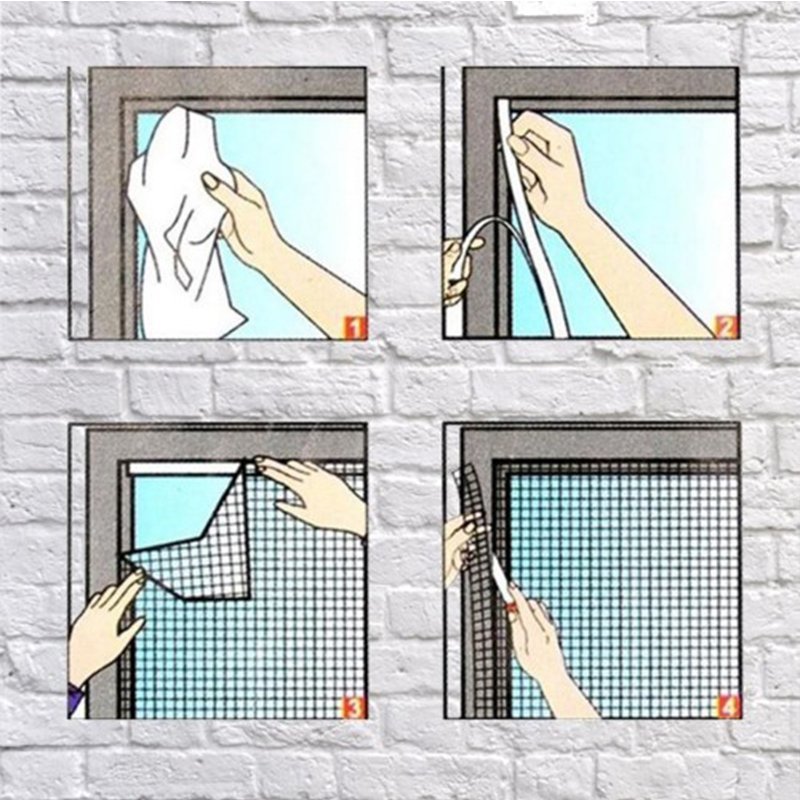 Szúnyogháló ablakra,tépőzáras/állítható - Image 9