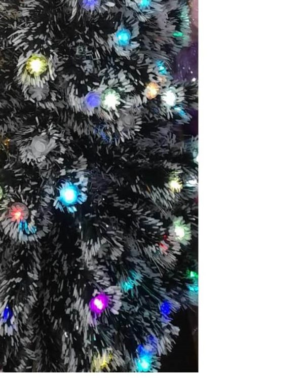 Havas Karácsonyi Ledes Villogó Prémium Műfenyő zöld beépített led RGB világítással Villogó díszekkel 180 Cm 220 V - Image 2