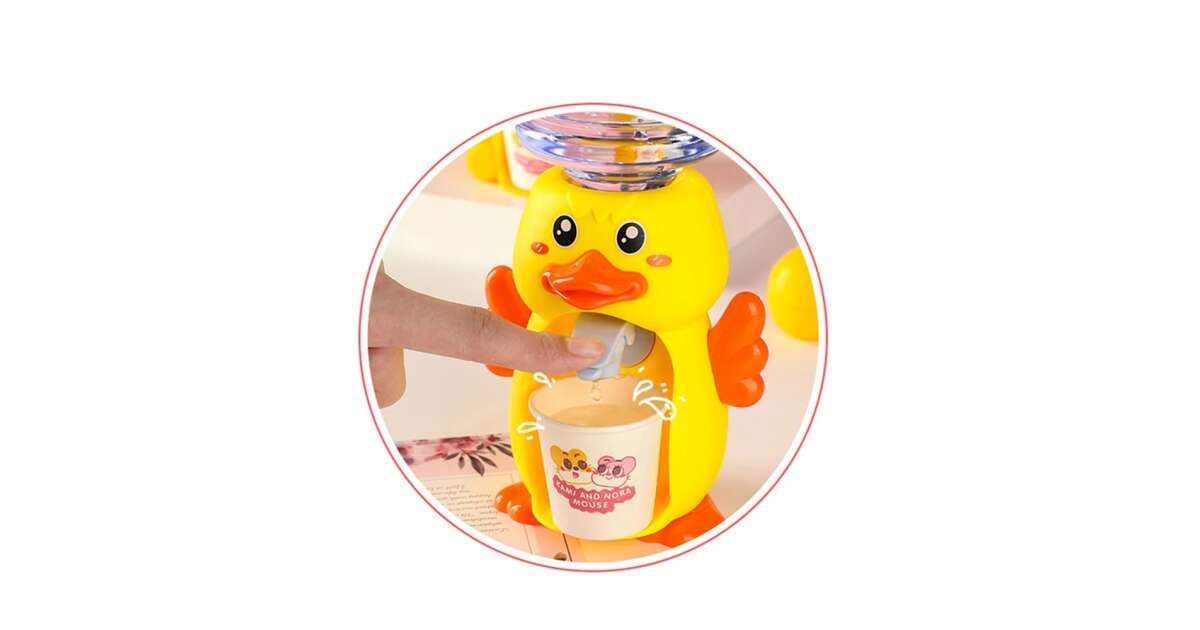 Gyerek vízadagoló pohárral többféle állatfigurával és színben 18cm - Image 4