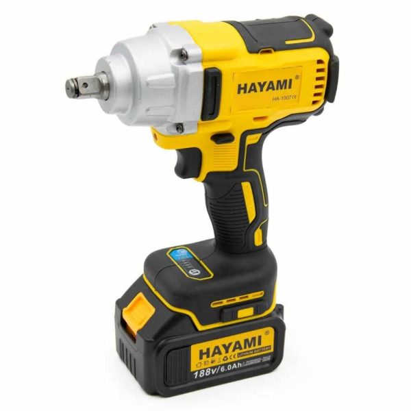 Hayami HA-1007 Ütvecsavarozó 1350 Nm, 2db 21V 6000mAh akkumulátorral - Image 5