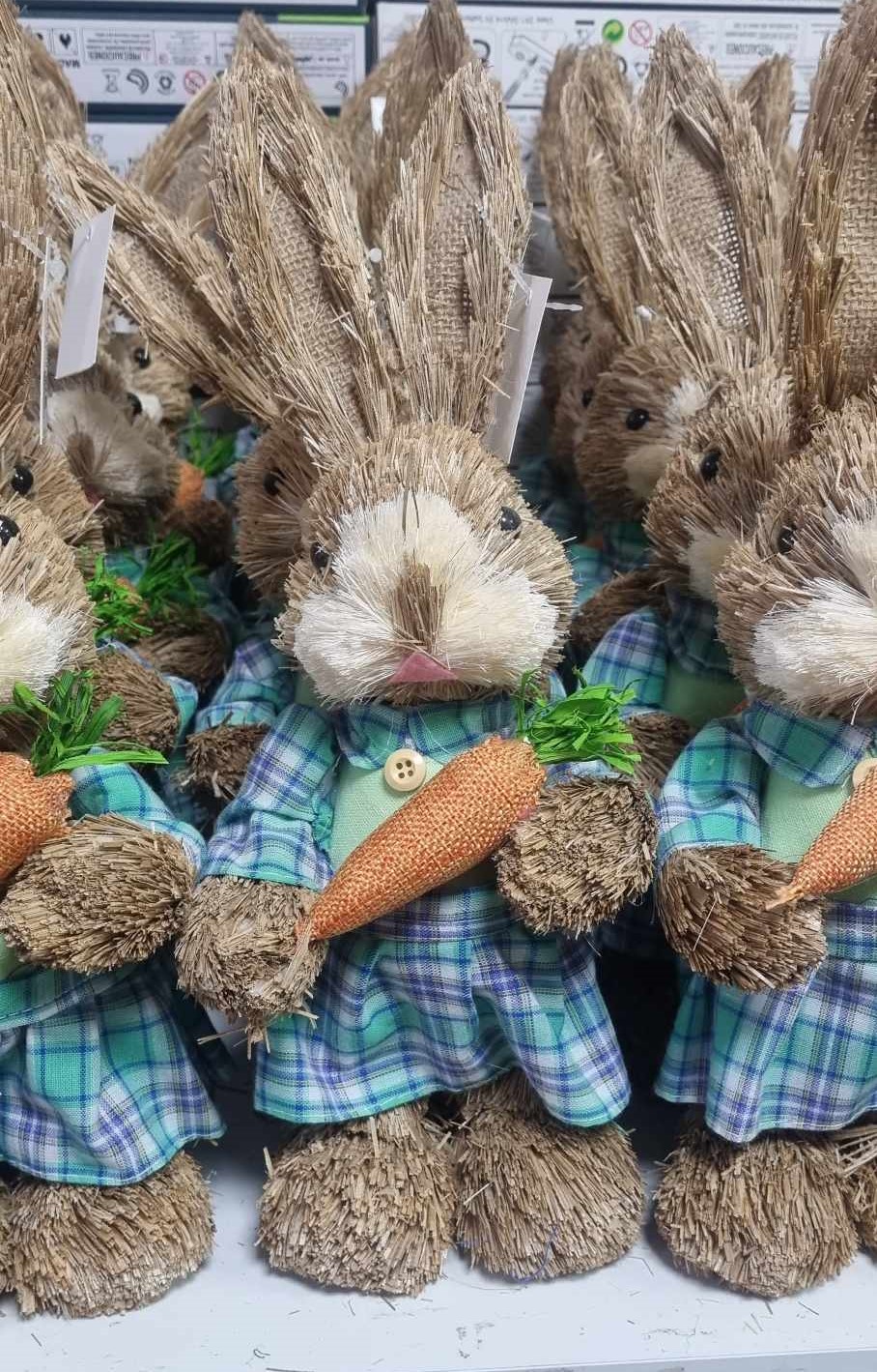 Szalmából készült húsvéti nyúl 35cm - Image 2