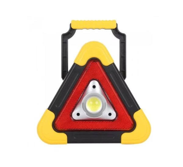 COB LED szolár Autó figyelmeztető Fényviszaverő multifunkciós lámpa elakadásjelző háromszög , HB-6608-9 - Image 3