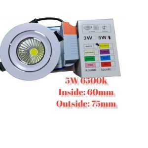 Ledes süllyesztett lámpa fehér 5 W 6500K