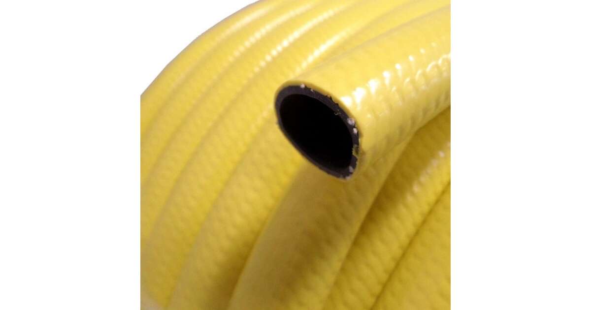Locsolótömlő,locsolócső,slag 3/4col 50méteres, UV álló, sárga