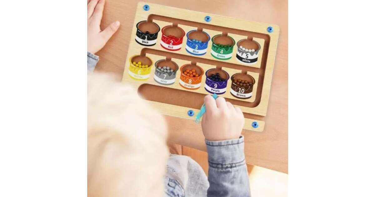 Fából készült mágneses színrendező játék - Image 3