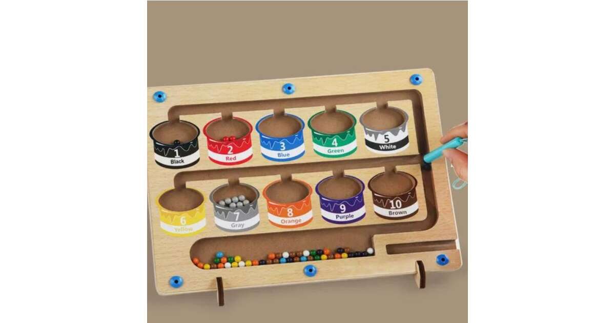 Fából készült mágneses színrendező játék - Image 4