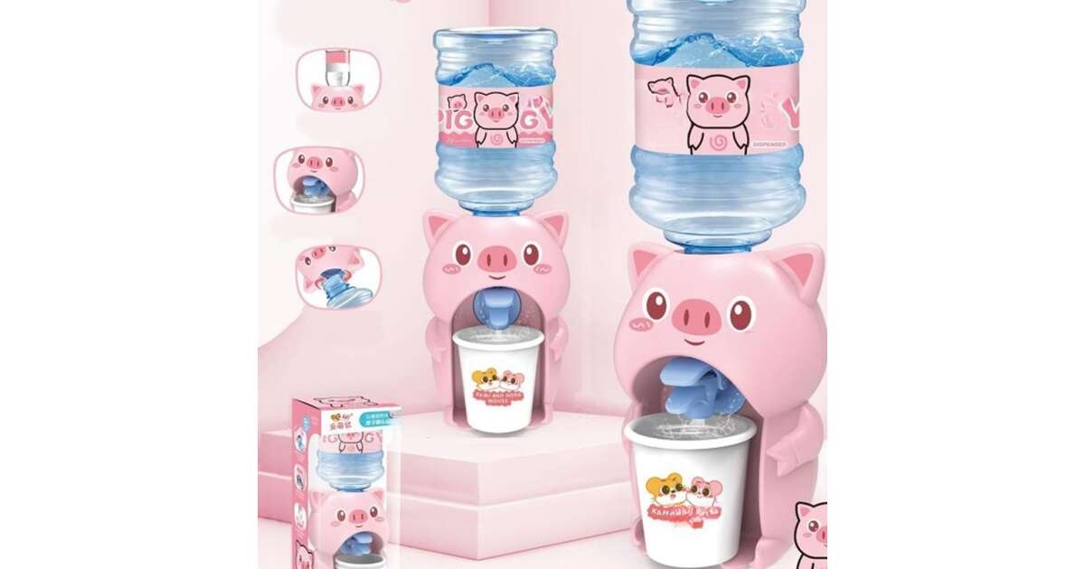 Gyerek vízadagoló pohárral többféle állatfigurával és színben 18cm - Image 10