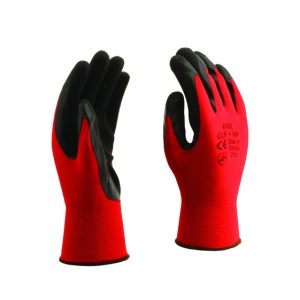 Piros munkáskesztyű