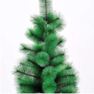 Hosszútűlevelű karácsonyfa zöld színben talpal 90 cm